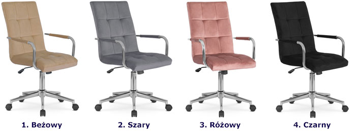 Różowy tapicerowany młodzieżowy fotel Zanari