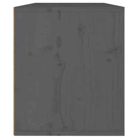 Szara sosnowa szafka nocna z uchylnym frontem Pios 4X