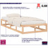 Drewniane łóżko w kolorze naturalnym 90x200 Kaori 3X