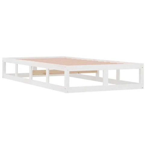 rama drewnianego białego łóżka Kaori 3X