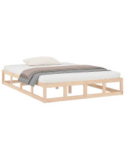 Naturalne sosnowe łóżko 120x200 - Kaori 4X w sklepie Edinos.pl