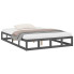 Szare drewniane łóżko w stylu japandi 120x200 - Kaori 4X