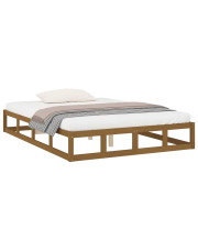 Drewniane łóżko miodowy brąz 120x200 - Kaori 4X w sklepie Edinos.pl