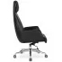 Czarny fotel biurowy z ekoskóry Onro
