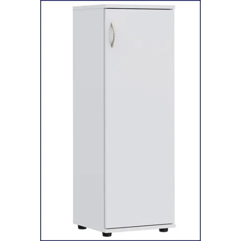 Minimalistyczny biały regał biurowy Lepus