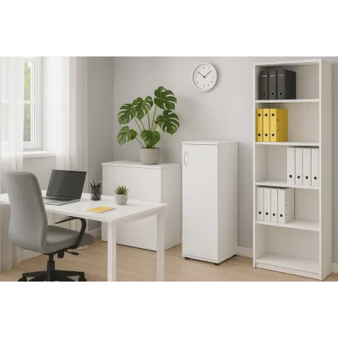 wizualizacja regału  Lakris biały