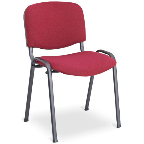Czerwone krzesło konferencyjne iso Hoster 3X