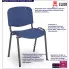 Niebieskie krzesło konferencyjne sztaplowane Ilosso 3X