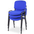 Niebieskie krzesło konferencyjne sztaplowane Hoster 3X