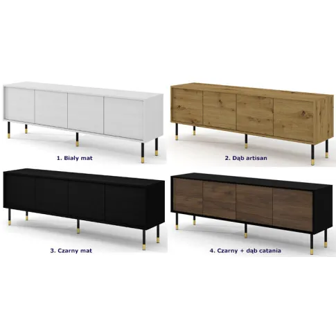 kolory szafki rtv Safran 4X