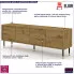 Szafka pod TV do salonu dąb artisan Safran 4X