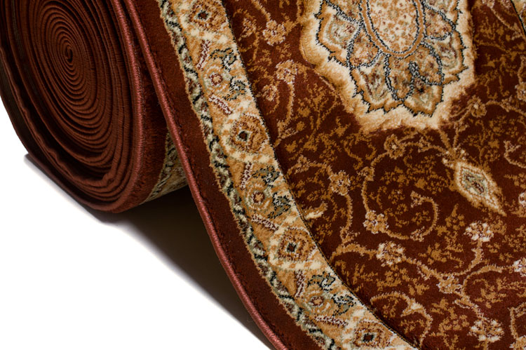 Brązowy elegancki chodnik na metry w stylu retro Mielno 3X