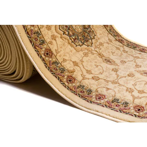 Miękki kremowy chodnik na metry do korytarza retro Vosato 3X