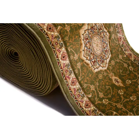 Gruby klasyczny chodnik dywanowy na metry zielony Vosato 3X