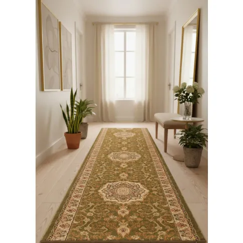Zielony elegancki chodnik w tradycyjny wzór   Mielno 3X