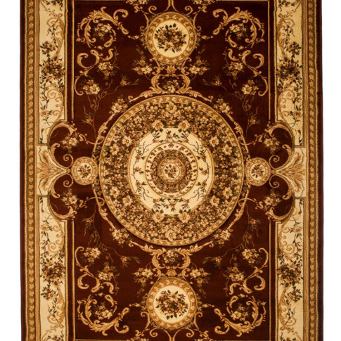 Elegancki brązowy chodnik dywanowy na metry Vosato 5X