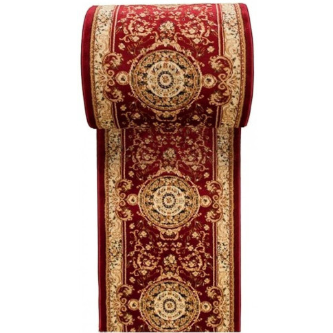 Czerwony elegancki chodnik dywanowy retro Vosato 5X