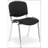 Czarne chromowane krzesło ISO Hoster 4X