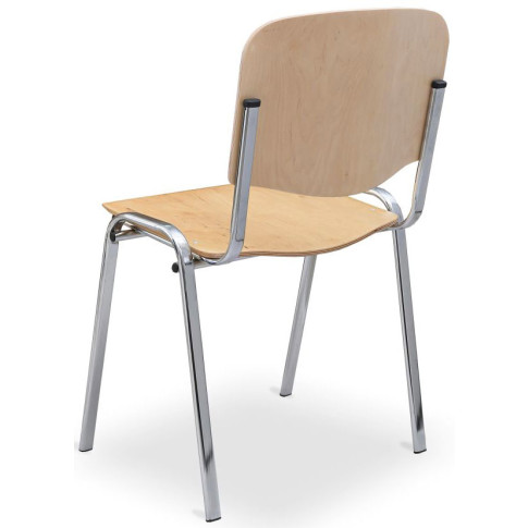 Drewniane krzesło ISO chromowane Miwa 4X