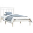 białe drewniane łóżko Selmo 90x200