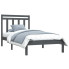 szare drewniane łóżko Selmo 90x200