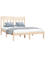 Skandynawskie łóżko z naturalnej sosny 120x200 - Selmo 4X w sklepie Edinos.pl