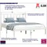 Drewniane łóżko w kolorze białym 120x200 Selmo 4X