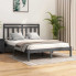 Zdjęcie szare drewniane łóżko z zagłówkiem 120x200 Selmo 4X - sklep Edinos.pl