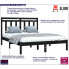 Drewniane łóżko w kolorze czarnym 120x200 Selmo 4X