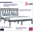 Drewniane łóżko w kolorze szarym 140x200 Selmo 5X