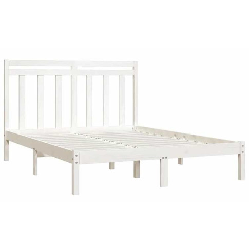 białe sosnowe łóżko 140x200 Selmo 6X
