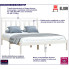 Drewniane łóżko w kolorze białym 160x200 Selmo 6X