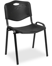 Czarne krzesło konferencyjne sztaplowane - Brio w sklepie Edinos.pl