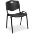 Czarne krzesło konferencyjne sztaplowane - Brio