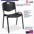 Infografika czarnego krzesła konferencyjnego sztaplowanego Brio
