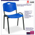 Infografika niebieskiego krzesła konferencyjnego sztaplowanego Brio