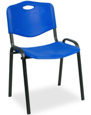 Niebieskie krzesło sztaplowane do sali konferencyjnej - Brio w sklepie Edinos.pl