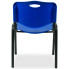 Niebieskie sztaplowane krzesło do sali konferencyjnej Brio