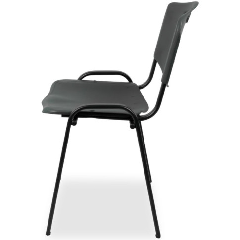 Szare krzesło konferencyjne sztaplowane Brio