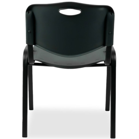 Szare krzesło konferencyjne sztaplowane metal plastik Brio