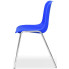 Niebieskie chromowane krzesło do sali konferencyjnej Hisco 4X