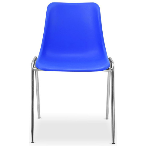 Nowoczesne niebieskie stalowe krzesło do sali wykładowej Hisco 4X