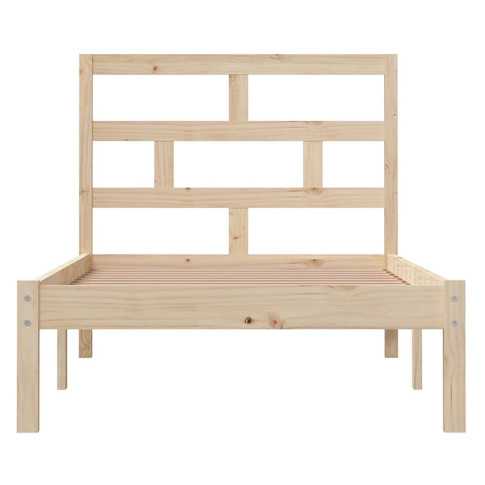 naturalne drewniane łóżko 90x200 Bente 3X