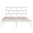 białe drewniane łóżko 120x200 Bente 4X