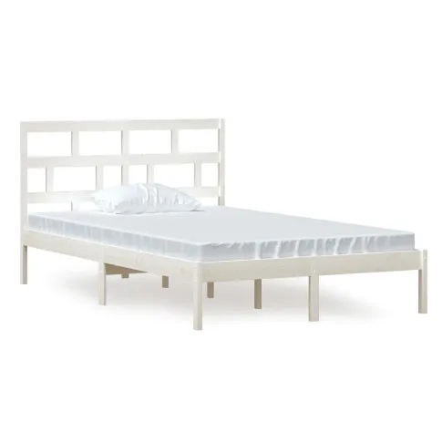 białe sosnowe łóżko 120x200 Bente 4X