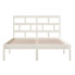 białe drewniane łóżko 140x200 Bente 5X