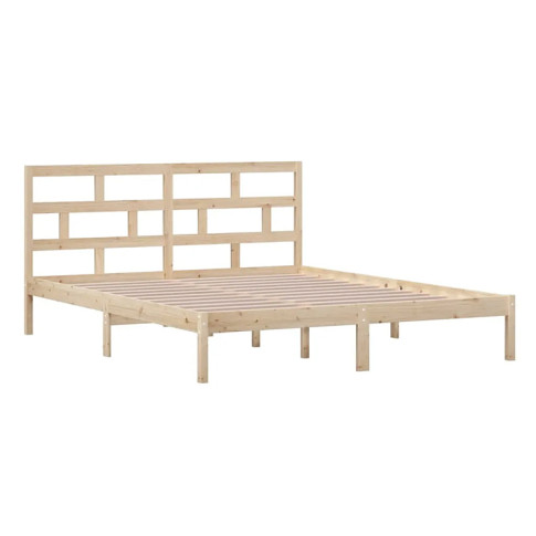 naturalne drewniane łóżko Bente 6X