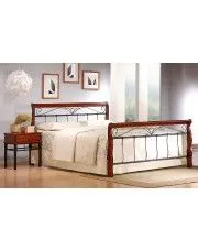 Stylowe łóżko czereśnia antyczna - Delixa 160x200 w sklepie Edinos.pl