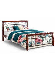 Stylowe łóżko czereśnia antyczna - Avlo 160x200 w sklepie Edinos.pl