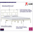 Drewniane łóżko w kolorze białym 160x200 Bente 6X